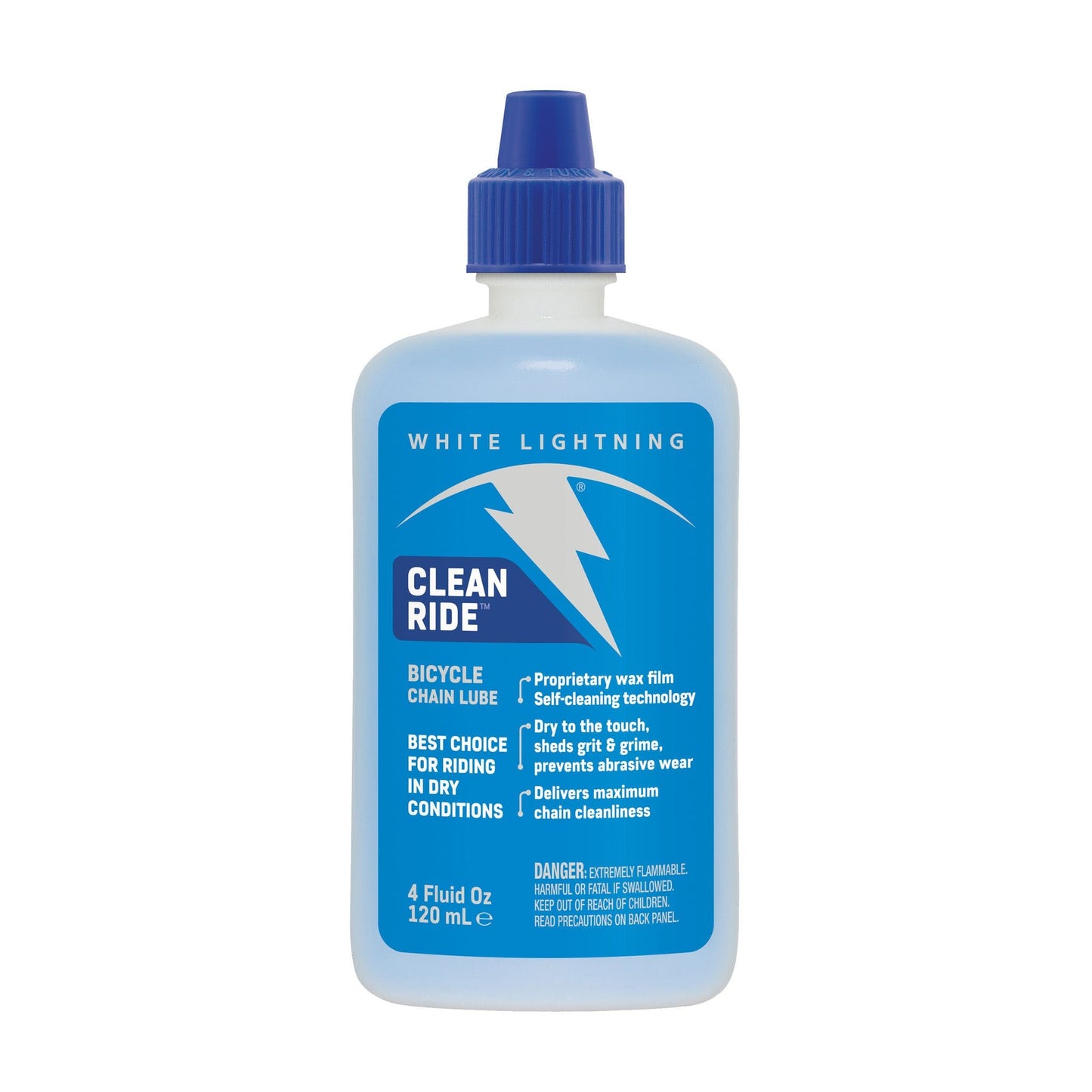 White Lightning Clean Ride Lube, 4oz Drip - Biking Roots