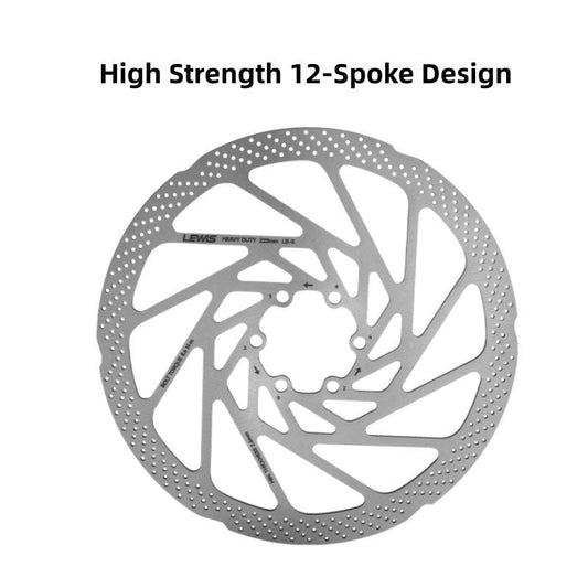 Lewis Heavy Duty Disc Brake Rotor 2.3mm 6 - Bolt - Biking Roots