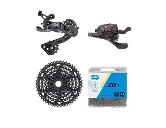 Microshift Acolyte 8 Speed Upgrade Package (4-pack) 12-46T (W/ Acolyte Pro Shifter) - Biking Roots