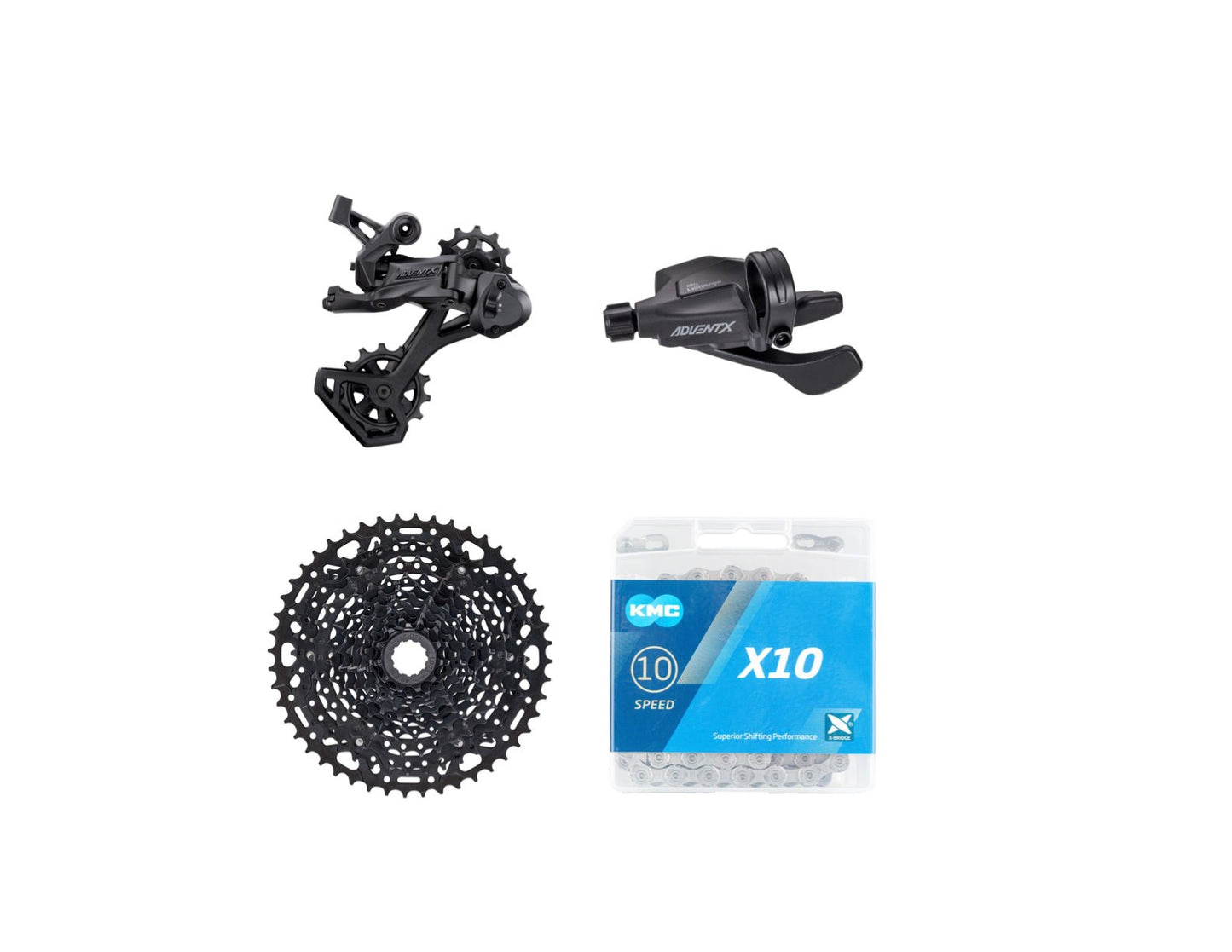 Microshift Advent X 10 Speed Groupset (4 - Pack) - Biking Roots