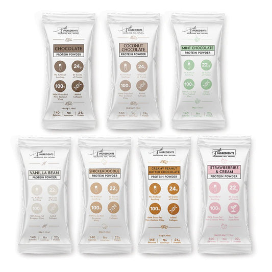 Protein Powder Travel Pack (7 Flavors | 14 Sticks) - Biking Roots