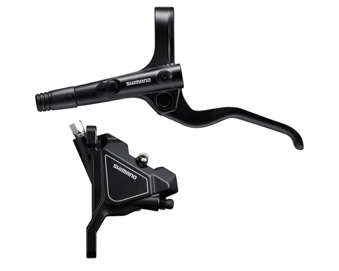 Shimano Altus BL - MT201/BR - UR300 Disc Brake and Lever - Front, Hydraulic, Flat Mount, Resin Pads, - Biking Roots