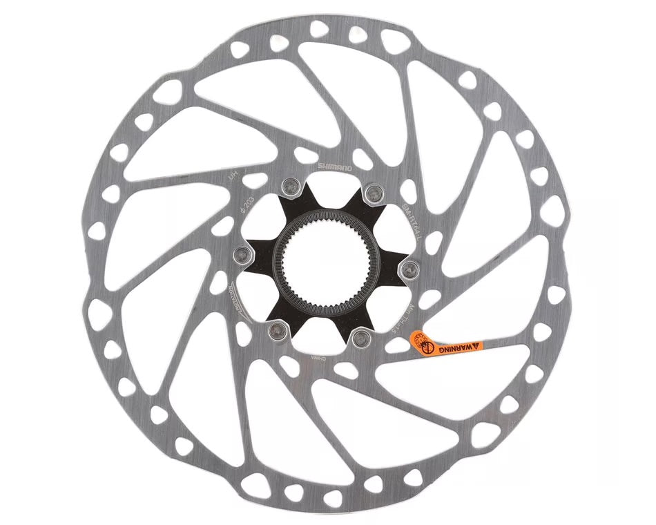 Shimano Deore SM - RT64 Disc Brake Rotor (Silver) (Centerlock) (203mm) *no packaging* - Biking Roots