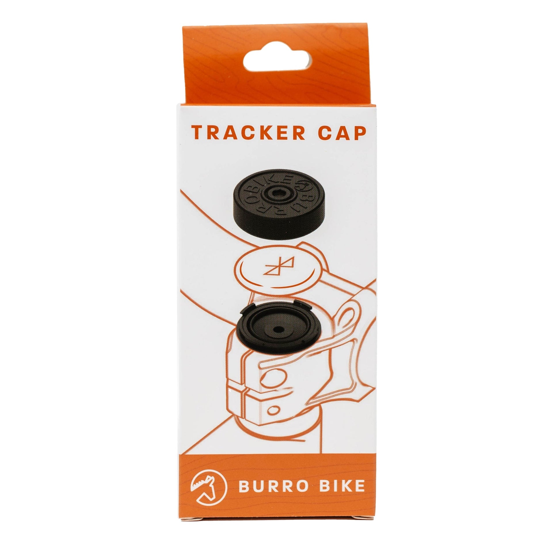 Blackbrush Bike Tracker Cap, AirTag, Headset Top Cap, Black - Biking Roots