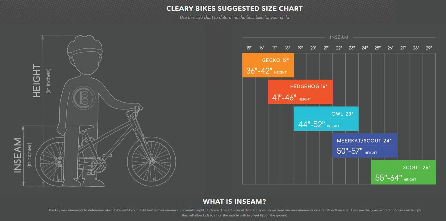 Cleary Bikes Hedgehog 16" Single Speed - Biking Roots