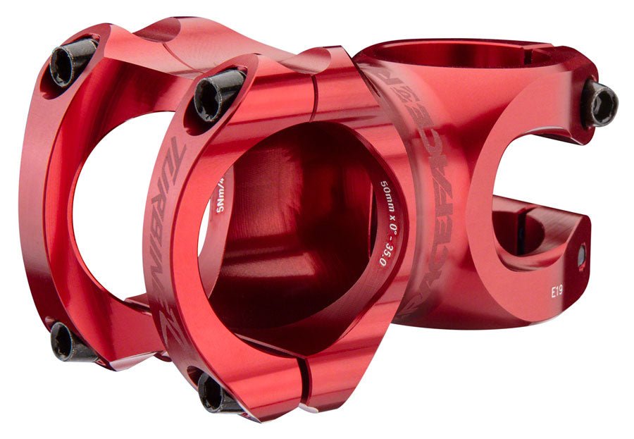 RaceFace Turbine R 35 Stem - 40mm, 35mm Clamp, +/-0, 1 1/8", Red Stems - Biking Roots