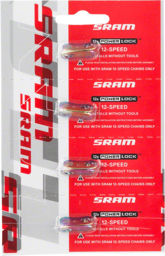 SRAM Eagle PowerLock Link for 12-Speed Chain, Rainbow (4 power locks) - Biking Roots