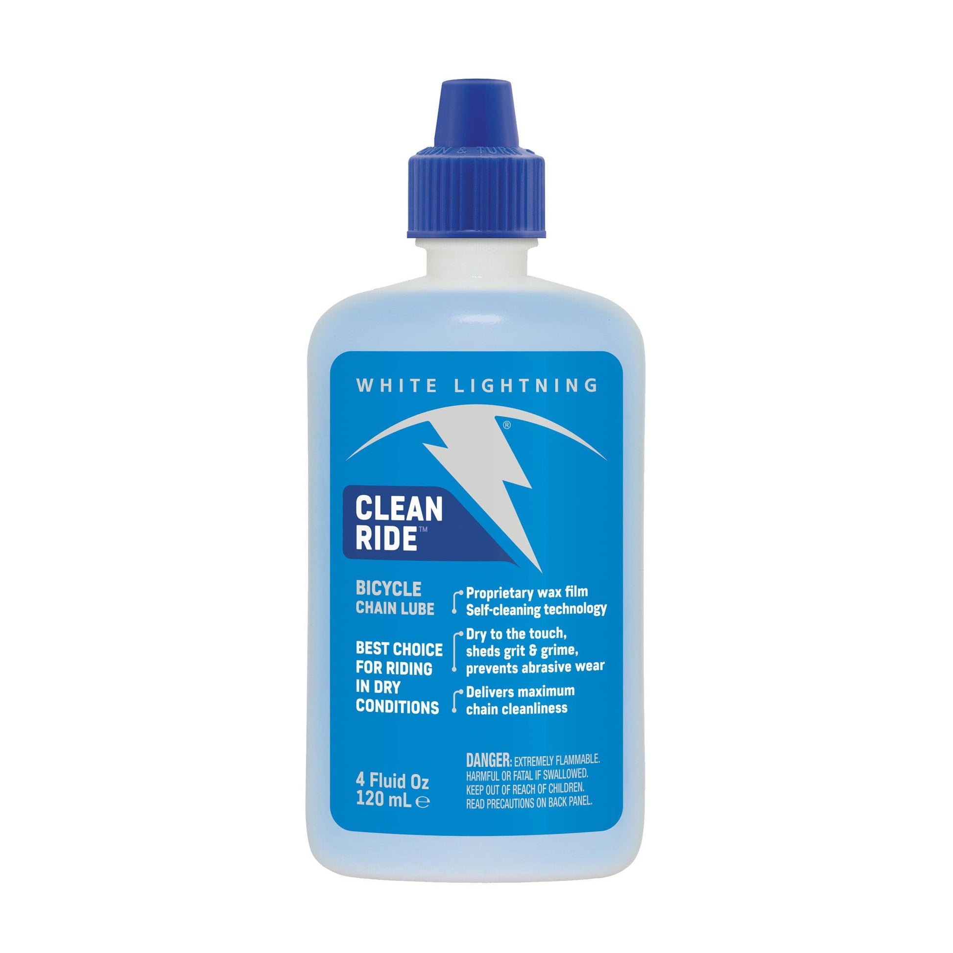 White Lightning Clean Ride Lube, 4oz Drip - Biking Roots